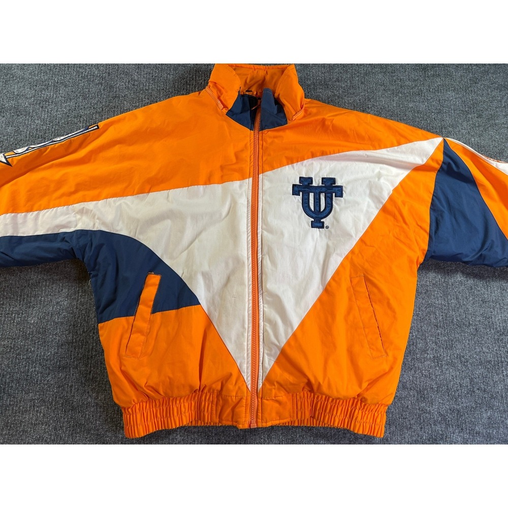 Pro Player University of Tennessee Puffer Jacket Mens XL Orange Vols Colorblock - Picture 8 of 14
